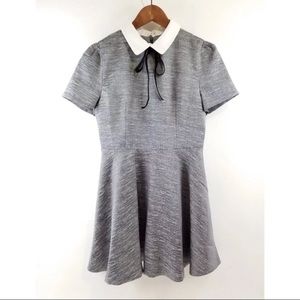 SISTER JANE Asos Silver Peter Pan Collar Dress
